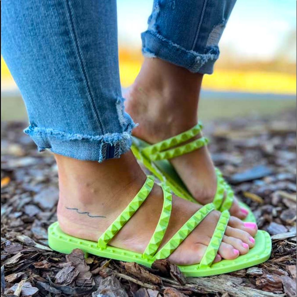 Steve Madden Neon Green Sandal